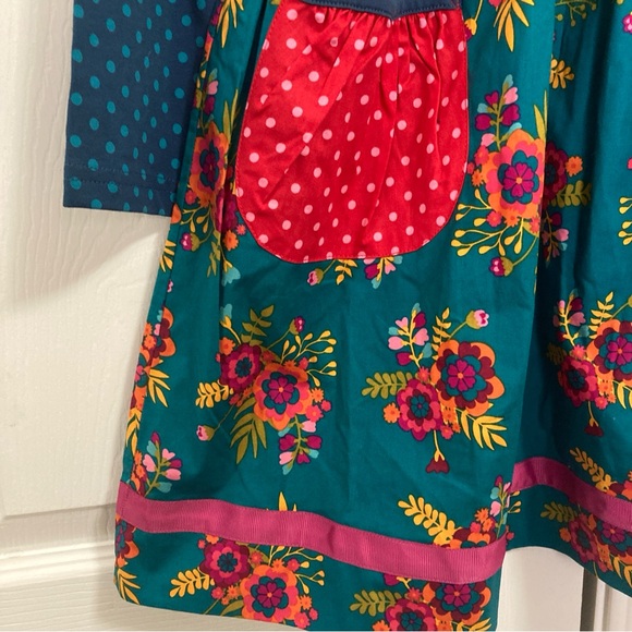 Matilda Jane Moments With You Merry Merry Christmas Dress Girls Floral Size 10 - Picture 7 of 16